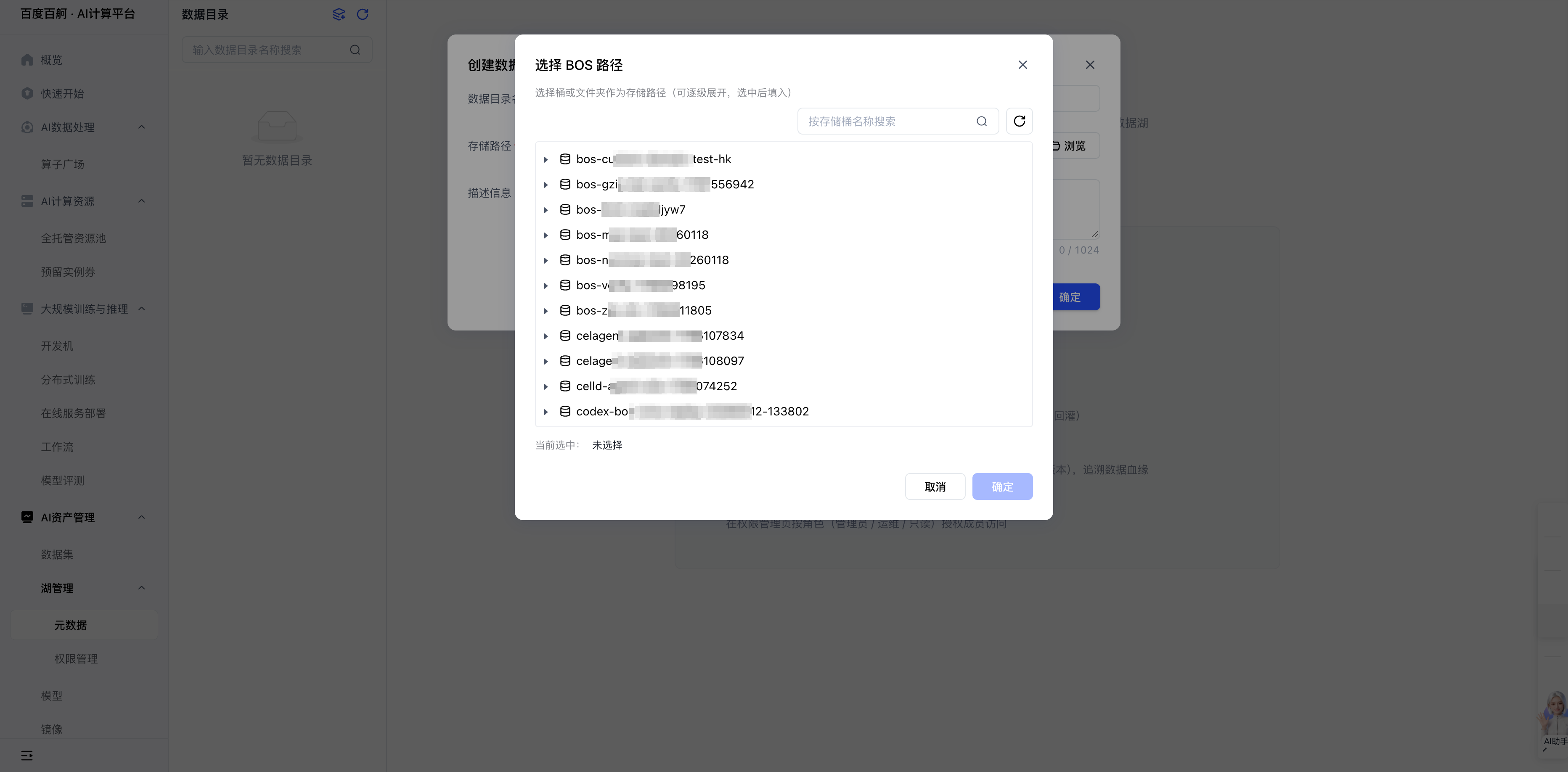 选择 BOS 路径